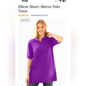 Woman Within Polo Tunic